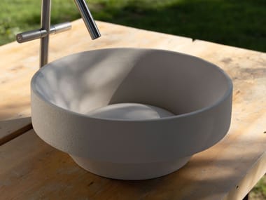 Lavabo da appoggio in ceramica LUNEUP ESSENTIAL H2O Terzofoco