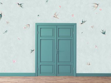 Papel de parede com motivos BIRD PANORAMA Texturae