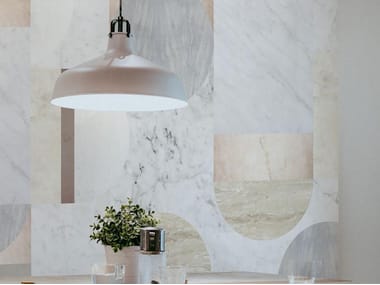 Texturae, MARMOLADA Carta da parati geometrica effetto marmo