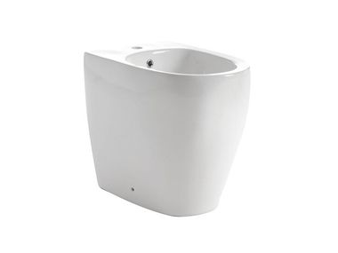 Back to wall Floor mounted bidet with overflow SLVTBDP0480HBC Thermomat