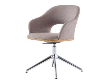 Fabric chair with armrests 521 PFDW Thonet