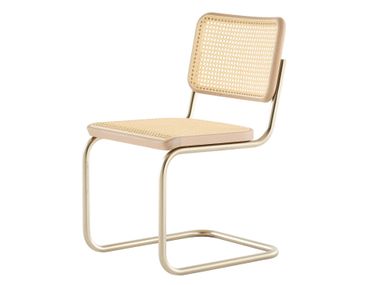 Cantilever chair in steel and cane S 32 V NORDIC Thonet