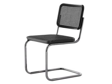 Cantilever chair in steel and cane S 32 V SERIOUS Thonet
