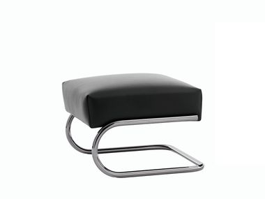 Cantilever leather footstool S 411 H SERIOUS Thonet