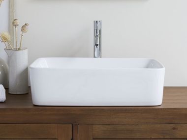 Rectangular countertop washbasin ALEXI Tikamoon