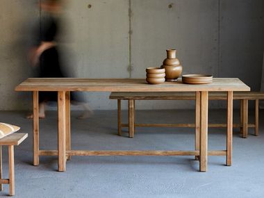 Rectangular teak dining table ANTONIA Tikamoon