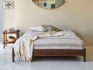 Doppelbett aus mango ARKO Tikamoon