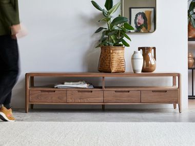 Walnut sideboard with drawers ARTO Tikamoon