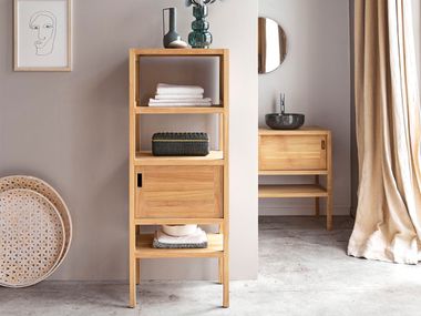 Teak bathroom column with doors ARTY Tikamoon