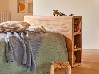 Testiera in teak per letto singolo BERTIE Tikamoon