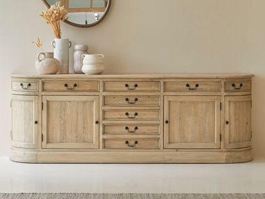 Pine sideboard with doors with drawers CELESTE Tikamoon