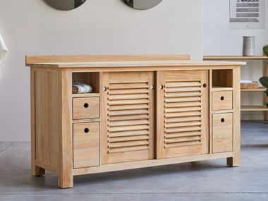 Floorstanding teak bathroom cabinet COLINE Tikamoon