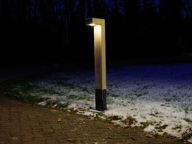 Bolardo luminoso LED de madera Accoya® CERANO timberlab