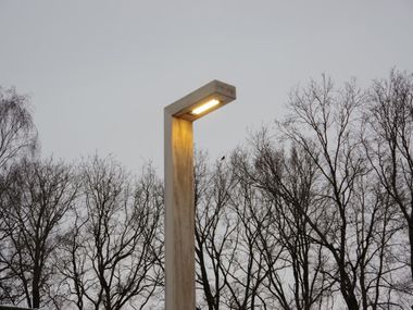 Farola LED de madera Accoya® EDARO timberlab