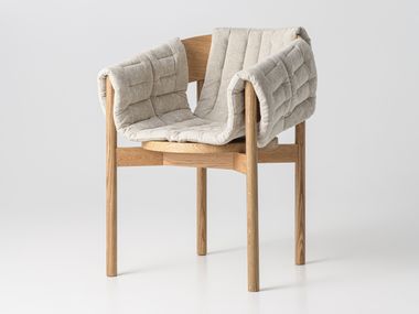 Sedia in rovere e tessuto ORBIT Tivoli