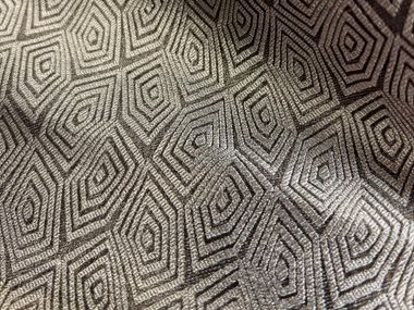 Handmade jacquard silk fabric MODERN PSYCHÉ SILK Tohora