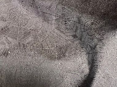 Handmade jacquard silk fabric MODERN SPIDER SILK Tohora