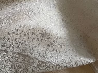 Handmade jacquard fabric fabric TANCHOI SILK FROM MULBERRY WOVEN FLOWERS Tohora