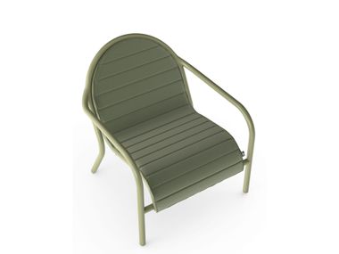 Poltroncina da giardino in alluminio GROOVE LOUNGE CHAIR Tom Dixon