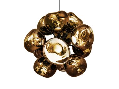 LED polycarbonate pendant lamp MELT BURST CHANDELIER Tom Dixon
