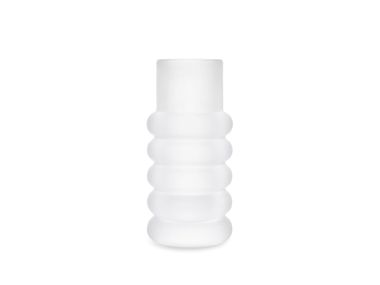 Vaso in vetro ghiacciato PRESS STEM VASE Tom Dixon