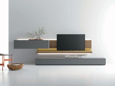 TV-Möbel aus Holz zur Wandmontage ATLANTE UNIT_AT142 Tomasella