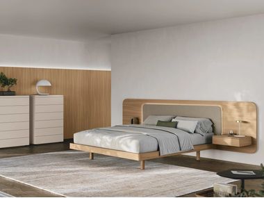 Bett aus Holz mit integrierten Nachttischen NIDRA Tomasella