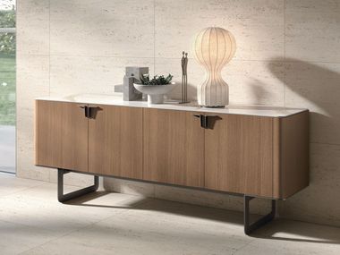 Wooden sideboard with doors PANDORA Tomasella