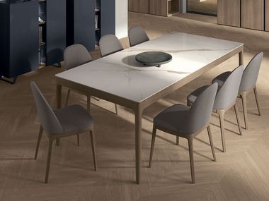 Rectangular porcelain stoneware table SAVOY Tomasella