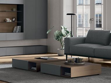 Low wooden coffee table THEO Tomasella