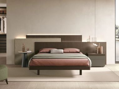 Bett aus Holz mit integrierter Beleuchtung ZODIAC Tomasella