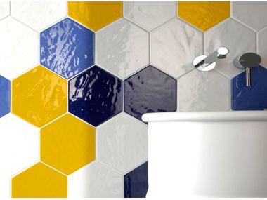 Glazed stoneware wall tiles EXABRIGHT Tonalite