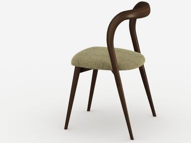 Sedia imbottita in legno massello DEA Tonelli Design