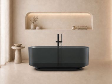 Freestanding resin bathtub FUMÉE Tots