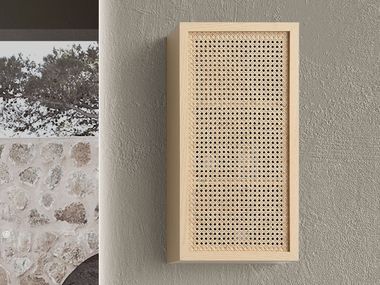 Wooden bathroom wall cabinet with doors RAPHIA Tots
