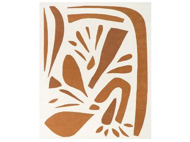 Handmade wool rug ALPHA TERRACOTTA Toulemonde Bochart
