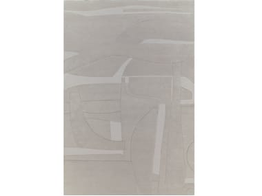 Tappeto rettangolare in lana COLLAGE GRIS Toulemonde Bochart