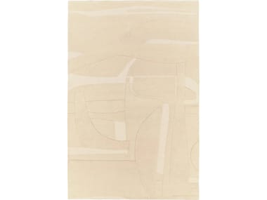 Tappeto rettangolare in lana COLLAGE BEIGE Toulemonde Bochart