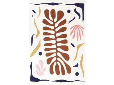 Tappeto rettangolare in tessuto CORAL OCRE Toulemonde Bochart