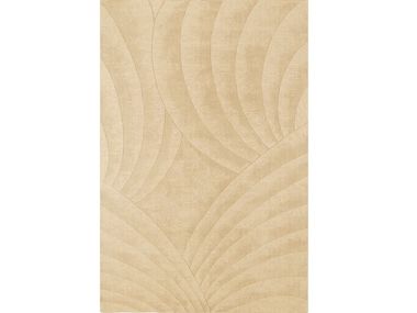 Wool rug VOLUTE BEIGE Toulemonde Bochart