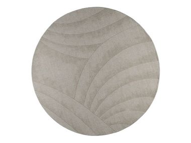 Round wool rug VOLUTE ROND GRIS Toulemonde Bochart