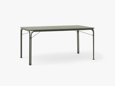 Tavolo da giardino rettangolare in acciaio THORVALD SC113 &Tradition