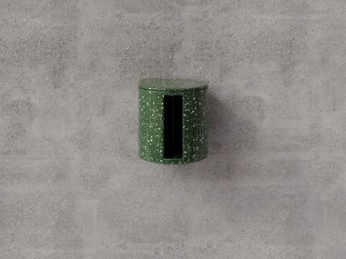 Portarotolo in ceramica AURA VERDE SCREZIATO Trone