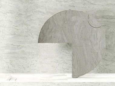 Miscelatore per lavabo con finitura inox lucidato a specchio CELESTE Trone