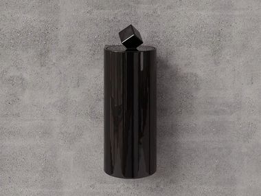 Pattumiera in ceramica PANDORE NERO Trone