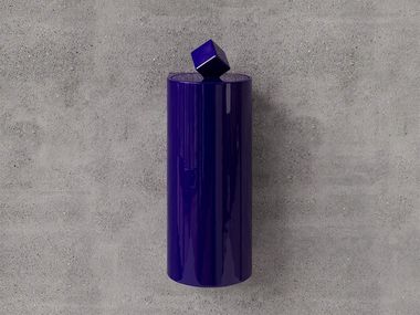 Pattumiera in ceramica PANDORE BLU Trone