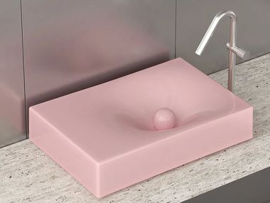 Countertop ceramic washbasin RITUEL PINK Trone