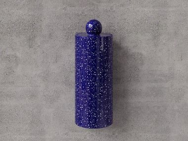 Scopino in ceramica SCEPTRE BLU SCREZIATO Trone