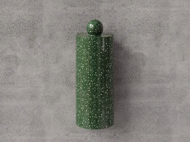 Scopino in ceramica SCEPTRE VERDE SCREZIATO Trone