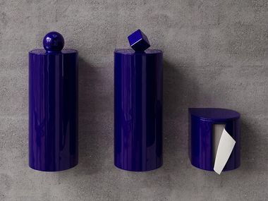 Portarotolo, scopino e pattumiera TRIUM BLU Trone